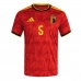 Billiga Belgien Maxim De Cuyper #5 Hemmatröja VM 2026 Kortärmad
